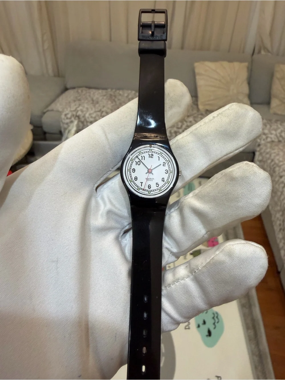 Vintage 1994 Swatch Impair LB135 Ladies Watch Black White Dial Full Set Case Man